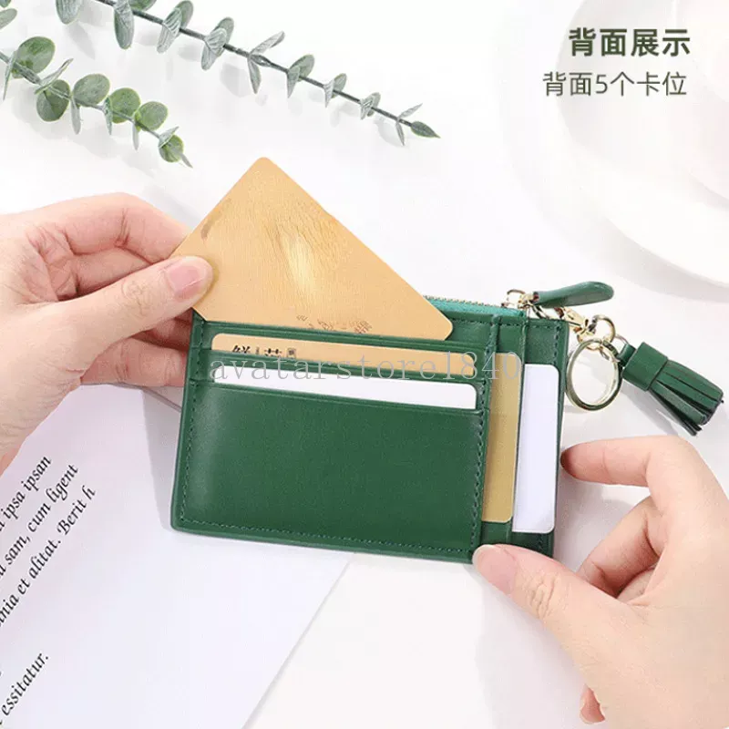 Borsa carte con motivo pietra Portamonete corto pieghevole piccolo e ultrasottile Porta carte di credito semplice mini portafoglio donna