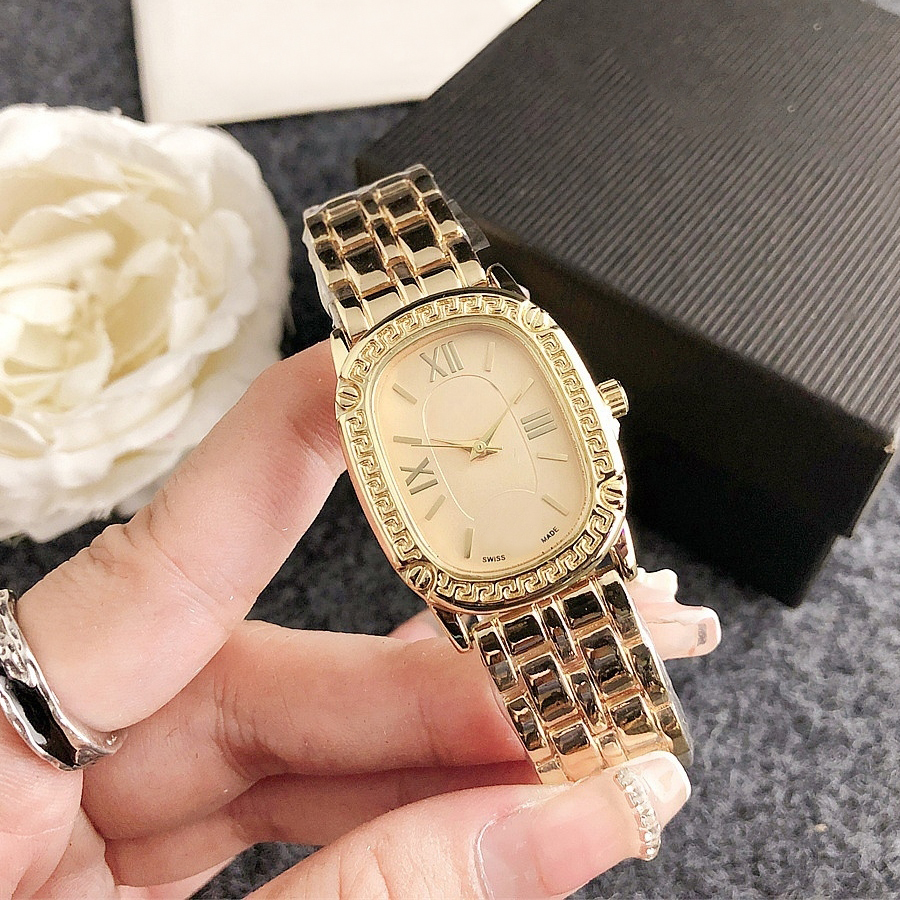 Fashion Style Brand Quartz Wrist Watches Women Girl With Luxury Metal Steel Band Watch VER 73