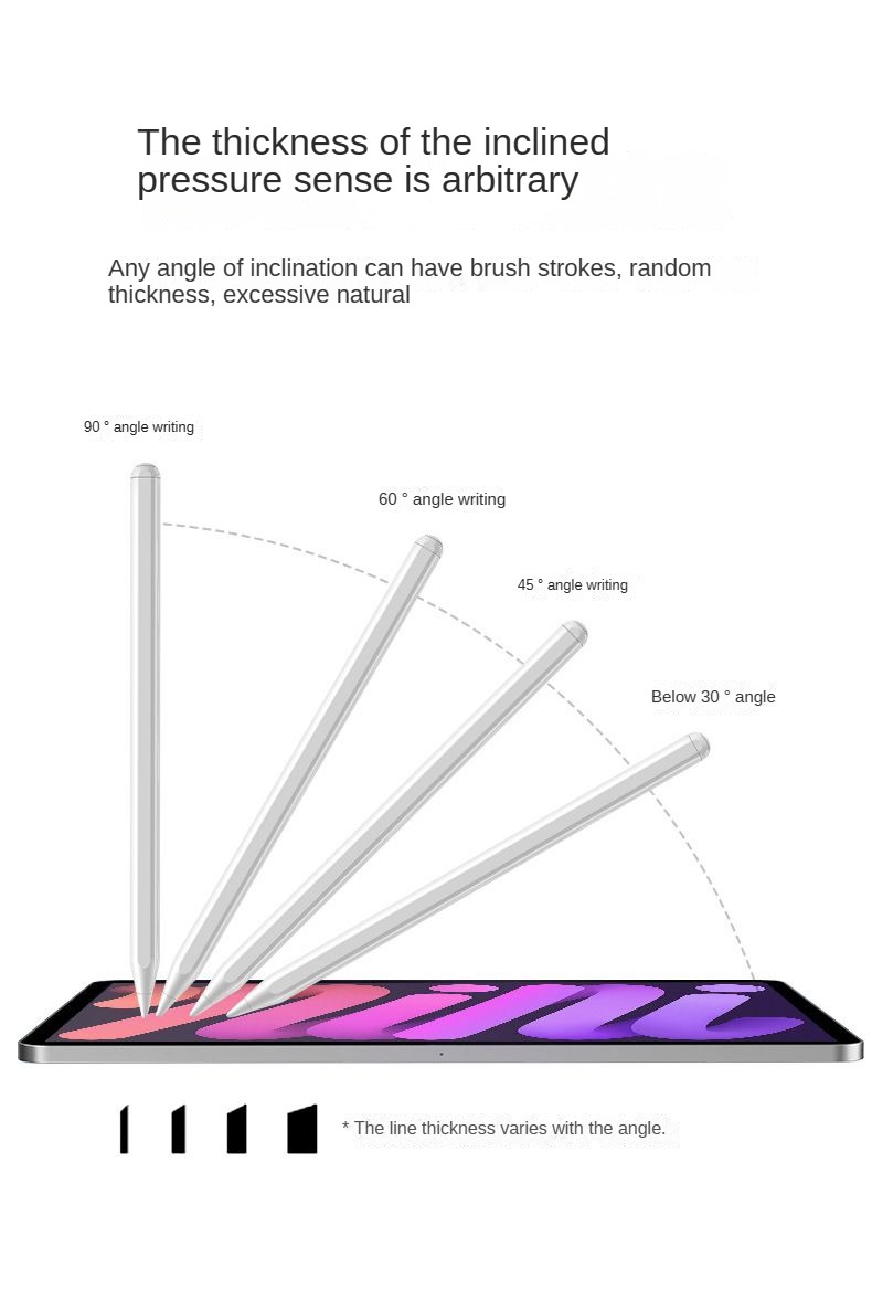 لـ Apple iPad Pencil 2 Pency Touch Touch Pencls Ipad 6 7 8 9 Pro Generation Mini 5 6 Air 3 4 5 10.9 رفض النخيل