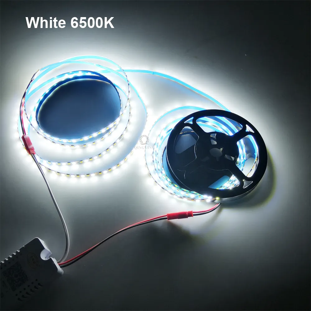 3 meter Bicolor LED-remsa 2835 200LED/M 2PIN 3PIN CONSTANT CURRENT CLEXIBEL RIBBON 3000K 6500K 51-60W XFÖR KONTERIER