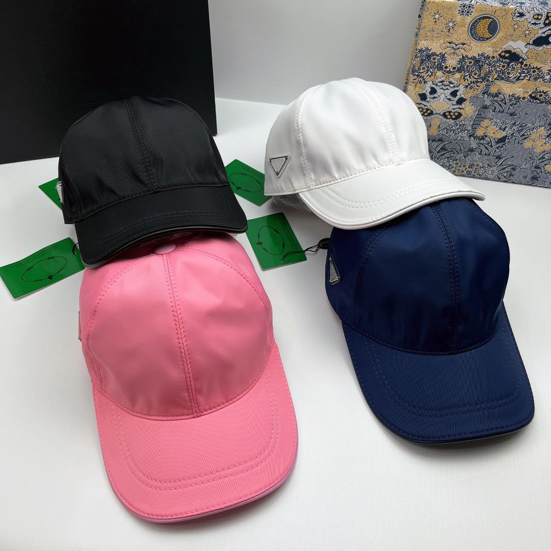 Fashion Baseball Cap Designer Caps Mens Ladies Summer Hat Triangular Letters High Quality Nylon Material Duck Tongue Cap Luxury Outdoor Golf Sports Ball Hats