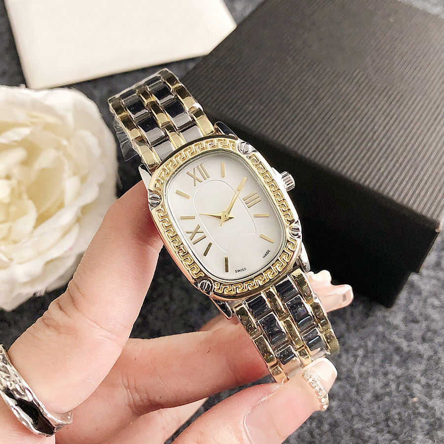 Fashion Style Brand Quartz Wrist Watches Women Girl With Luxury Metal Steel Band Watch VER 73