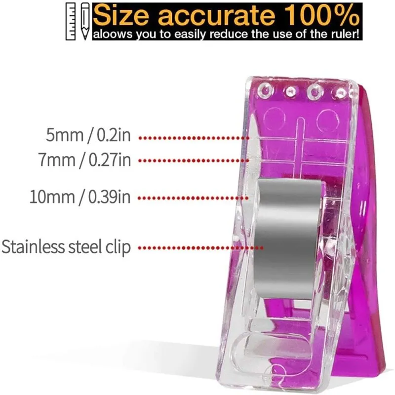 재봉 클립 화려한 클립 플라스틱 공예 크래프트 크로코 셰 뜨개질 안전 클립 다양한 색상 바인딩 클립 종이