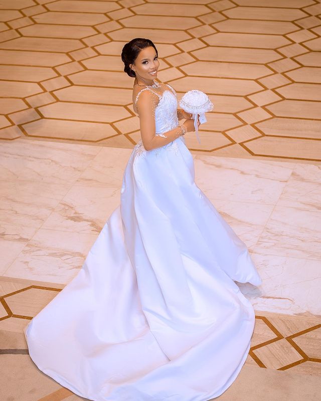 Октябрь 2023, арабское свадебное платье Aso Ebi Plus, кружевное свадебное платье русалки, расшитое бисером, атласное свадебное платье со съемным шлейфом, ZJ303