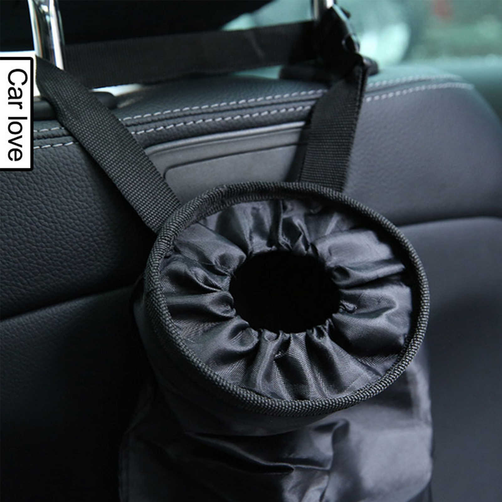 Car Seat Back Waste Storage Bag Hanging Litter Bag Reusable Oxford Cloth Car Trash Bag Auto Rubbish Bin Car Interior Accessories