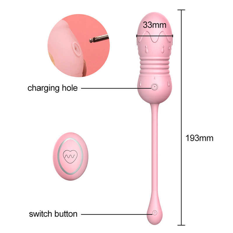 Skönhetsartiklar vibrerande ägg vaginal massager för kvinnor g-spot stimulator hopp fjärrkontroll 8 hastighet sexig produkt leksak vuxen leksaker