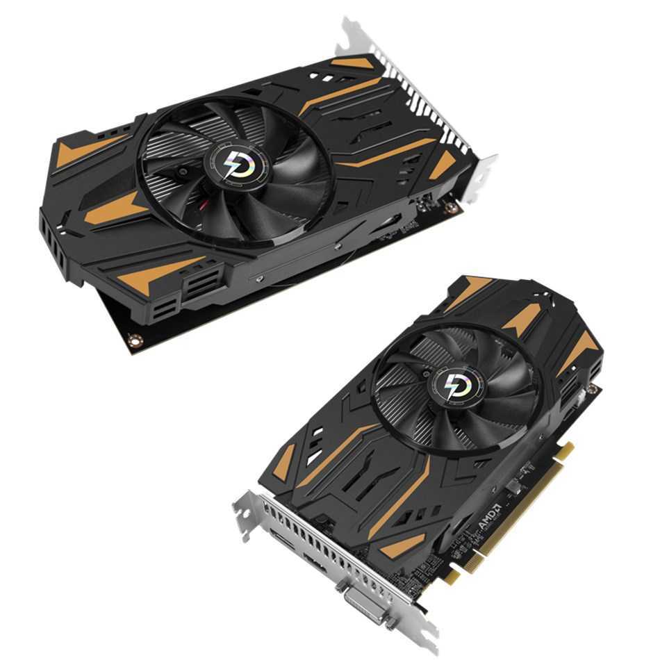 Gebruikte Endeinda RX550 4GB GDDR5 Nieuwe grafische kaart 128bit videokaarten voor AMD Radeon Placa de Video