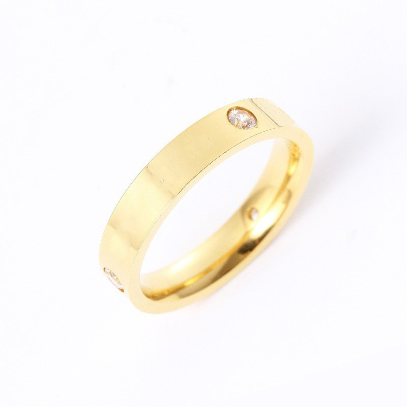 Anéis de designer simples coração amor anel ouro prata rosa cores titânio aço casal anéis moda feminina jóias senhora festa presentes f2397