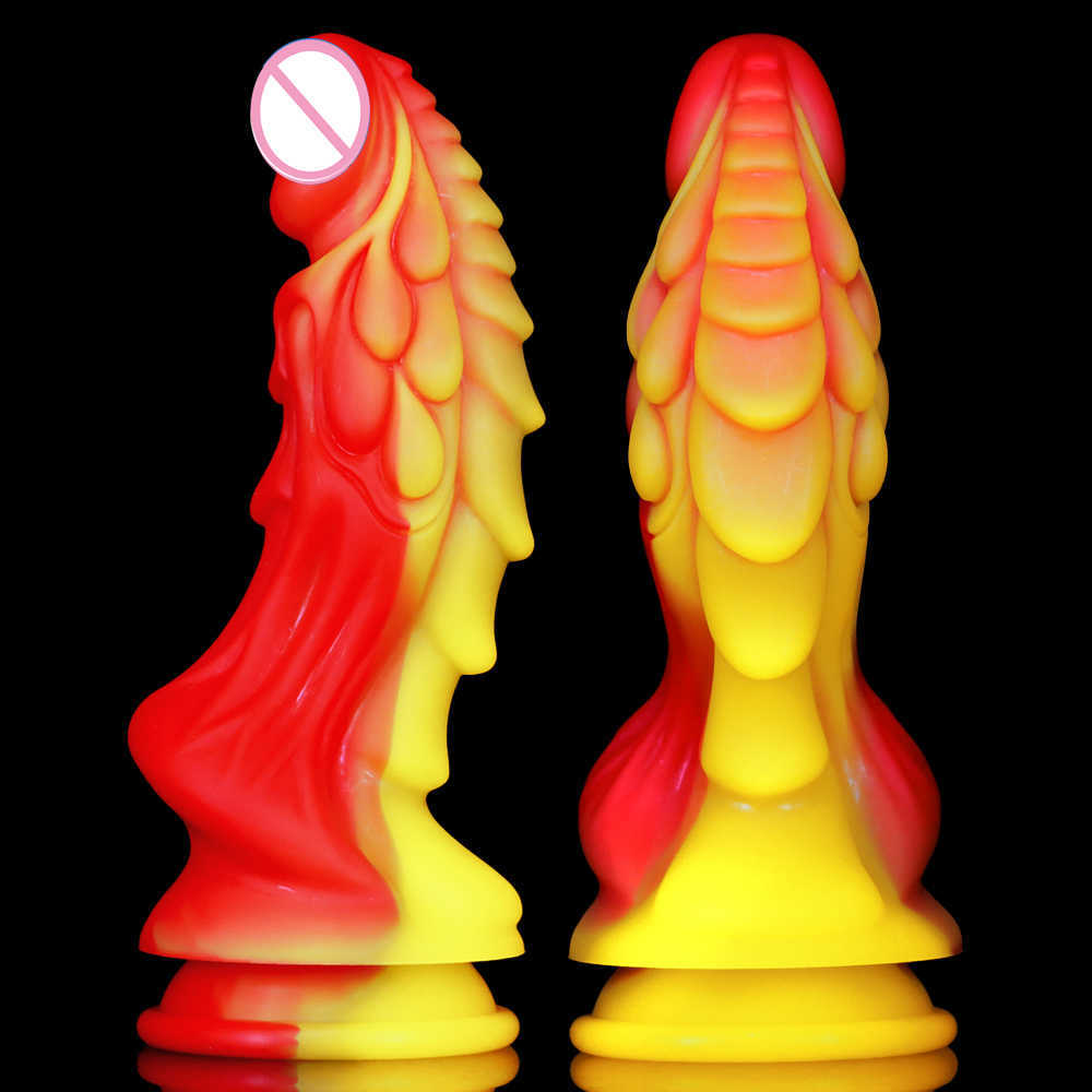 Skönhetsartiklar Nytt silikonmonster dildo Buttplug Anal Sexig leksak för kvinnor män Masturbators Tentacle Fantasy Faloimetor SexyToys