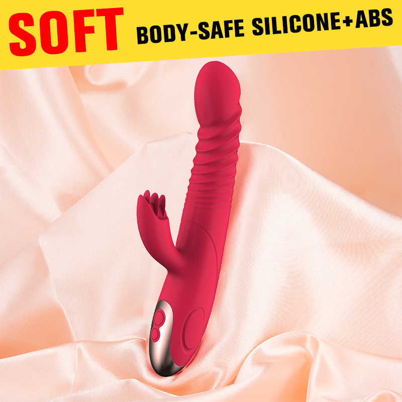 Sk￶nhetsartiklar 8 Hastigheter kraftfull dildo vibrator kvinnlig kanin g spot clitoris stimulator bunny finger wiggling sexiga leksaker f￶r kvinnlig masturbator