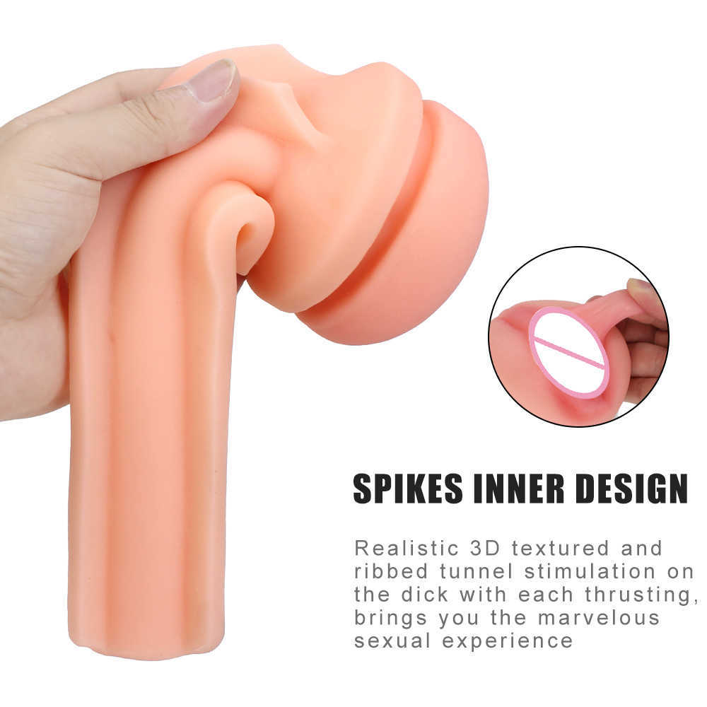 Beauty Items Penis Pump Big Male Masturbation Cup Adult Products sexyy Flashlight Shape Machine Vagina Real Pussy Toys For Men