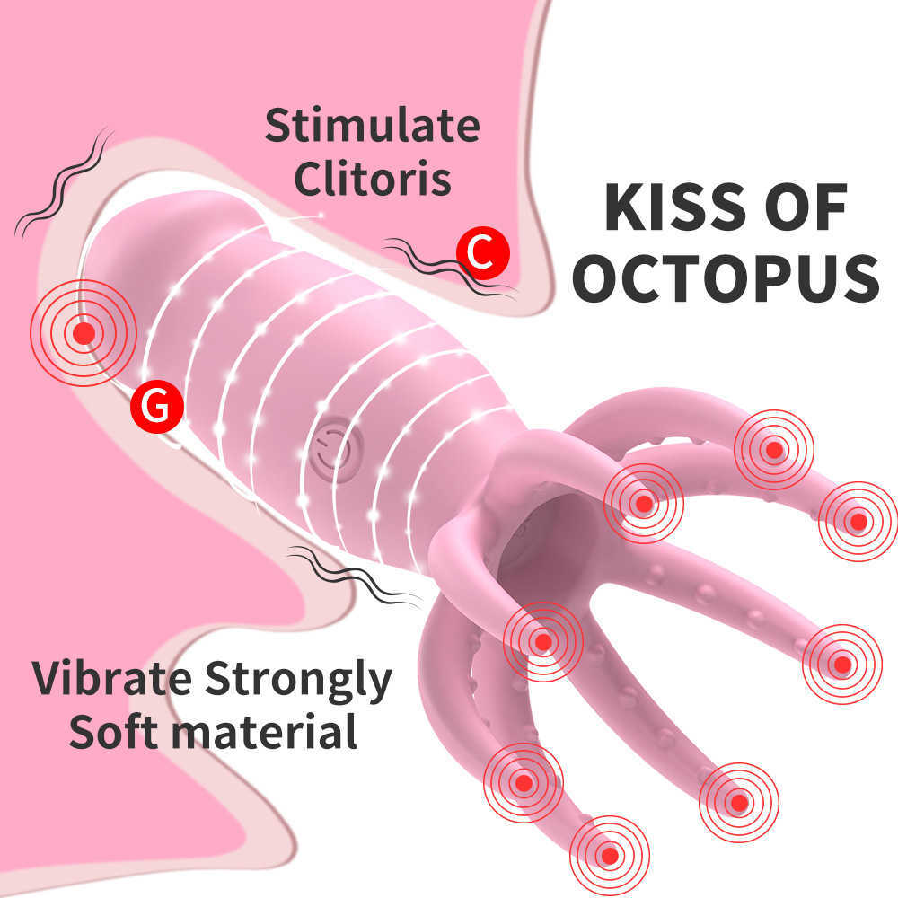 Beauty Items Afstandsbediening Vibrators Draadloze lading Kleine Octopus Egg Jumpers Vrouwelijke vibrerende masturbator sexy speelgoed voor vrouwen