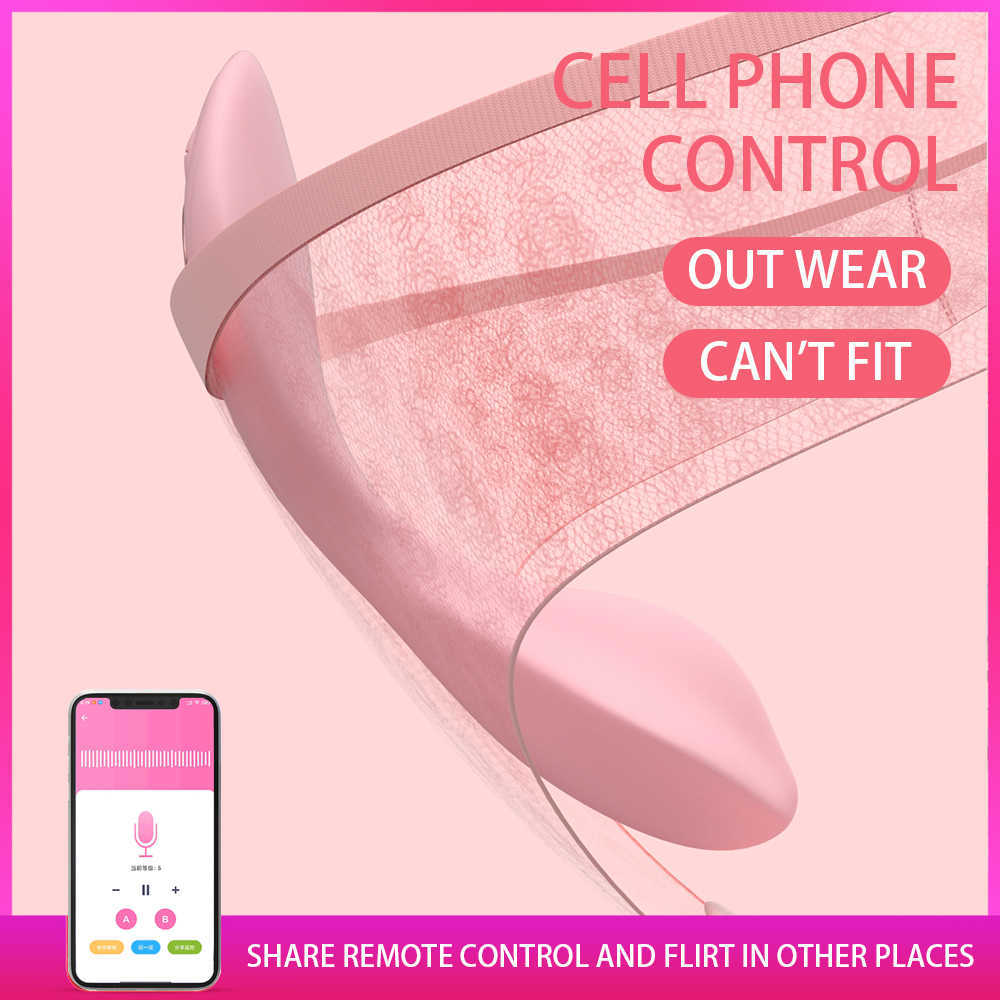 Articoli di bellezza APP Telecomando Mutandine Vibratore Invisibile Indossando Uovo vibrante Stimolatore clitorideo Orgasmo Masturbatore Adulto sexyGiocattoli le donne