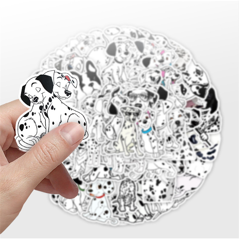 50шт мультфильм животные Dalmatians Dog Sticker