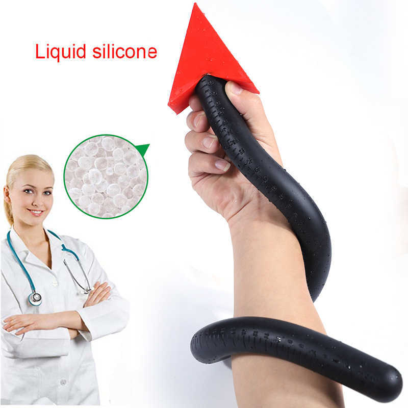 Articoli di bellezza 40/50 / 60cm Plug anale lungo donna Uomo Cosplay Devil Tail Butt Silicone Enormi giocattoli sexy plug Shop