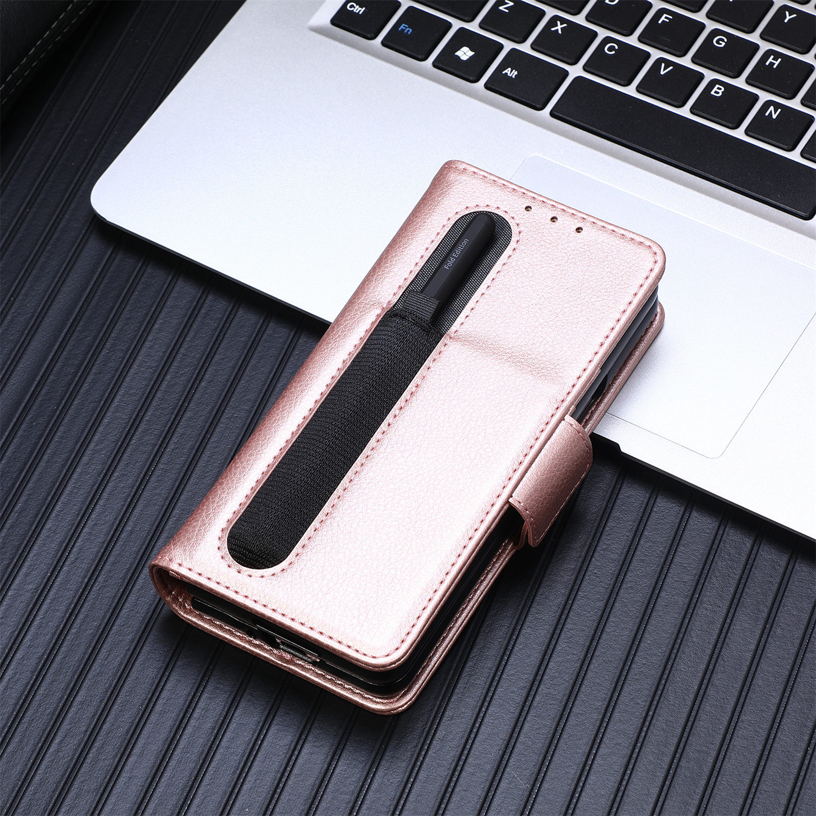 Fashion Designer Wallets Phone Cases for samsung zfold4 z fold 3 Embossed Leather PU PC Card and Pen Holder Pocket Luxury Anti-seismic antidrop Cellphone Cover