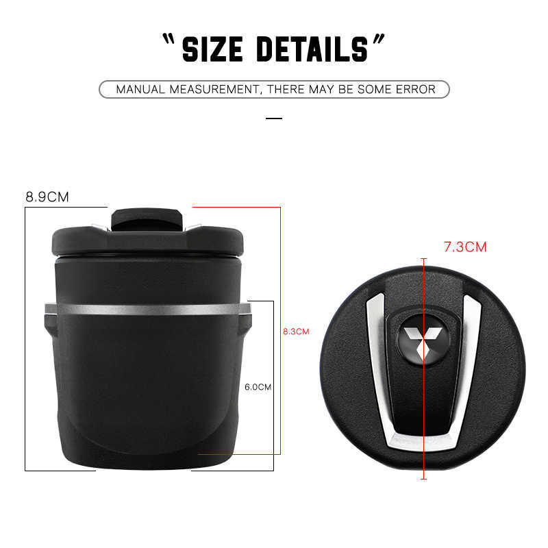 New Multipurpose Car Ashtray Creative LED Light Auto Interior Accessories For Mitsubishi Lancer Mirage ASX Pajero Ralliart Outlander