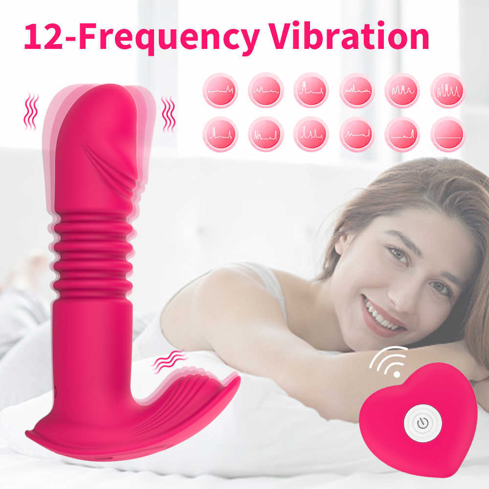 Articles de beauté gode vibrateur Plug Anal pour hommes masseur de Prostate masturbateurs télécommande bout à bout télescopique sexyToys
