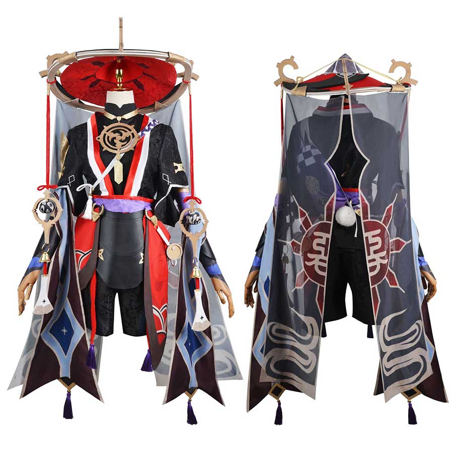 Anime kostuums genhin impact kunikuzushi balladeer scaramouche Wanderer cosplay kostuum outfits Halloween carnaval uniformen pruik