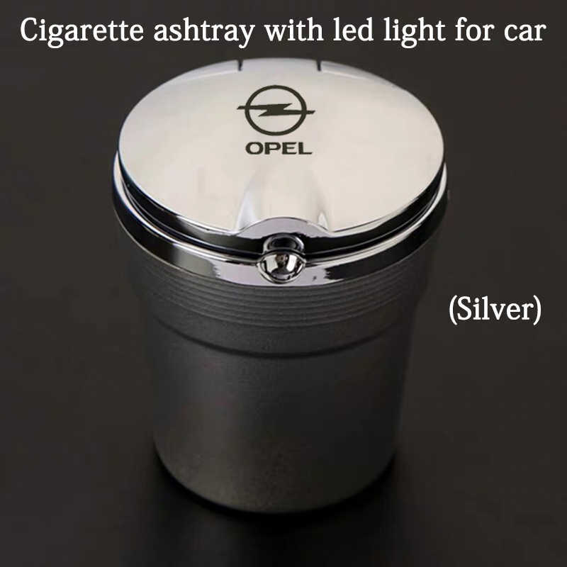 Новое для Opel insignia Astra H J G Corsa D Zafira B Accessories Car Ashtray Blue Light Ashtray Настройка