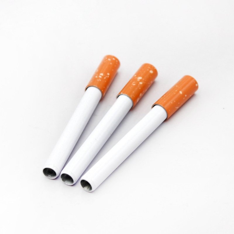 Mini Smoking Aluminium Alloy Pipes Dry Herb Tobacco Cigarette Holder Catcher Taster Bat Spring Expansion Telescoping Filter Dugout One Hitter Digger Tip DHL