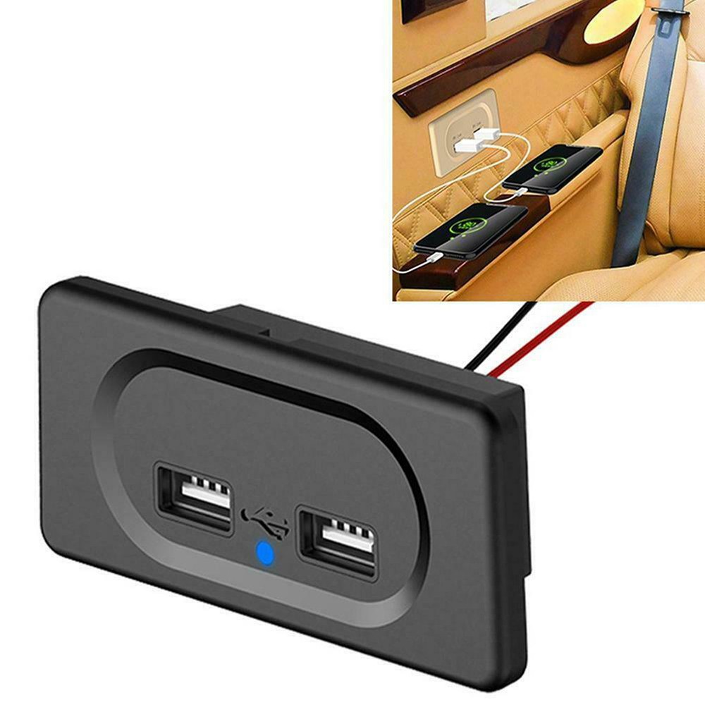 Chargeur USB de voiture DC 5V 3.1A double prise de charge USB prise de courant pour 12V Auto bateau camping-car caravane