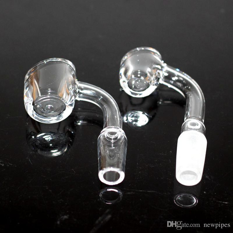 4mm d'épaisseur 100% pur Quartz Banger accessoires pour fumer 22mm 25mm OD10mm 14mm 18mm 45/90 degrés clou sans dôme