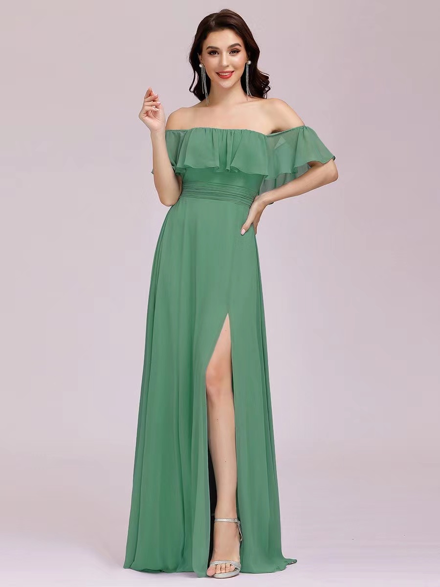 Special Occasion Dresses Plus Size Evening Dresses and Bandeau Sisters' Annual Meeting Party EP00968