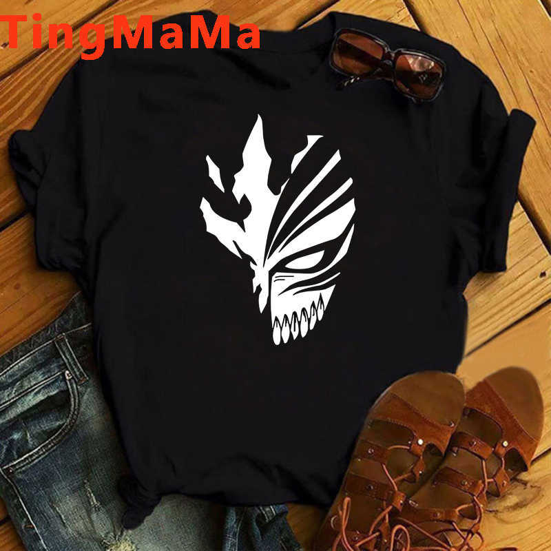 Men's T-Shirts Hot Japanese Anime Bleach T Shirt Men Kawaii Kurosaki Ichigo Graphic Tees Funny Harajuku Cartoon Zaraki Kenpachi T-shirts Male T230103