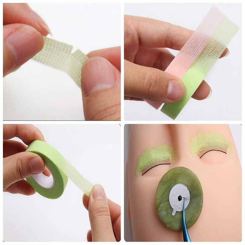 Colorful Eyelash ExtensionTapes Soft Medical Breathable Adhesive Tape Cutter for False Lashes Makeup Tools