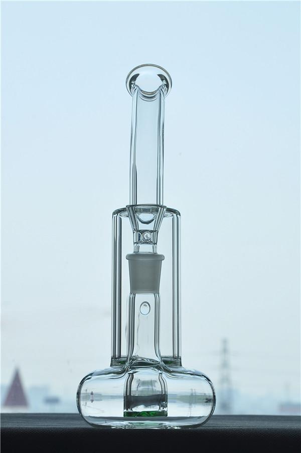 Nieuwe Aankomen Tornado Cycloon Glazen Boei Base Bong Waterpijpen Damp Met Kom Recycler Dab Rig Roken Accessoires