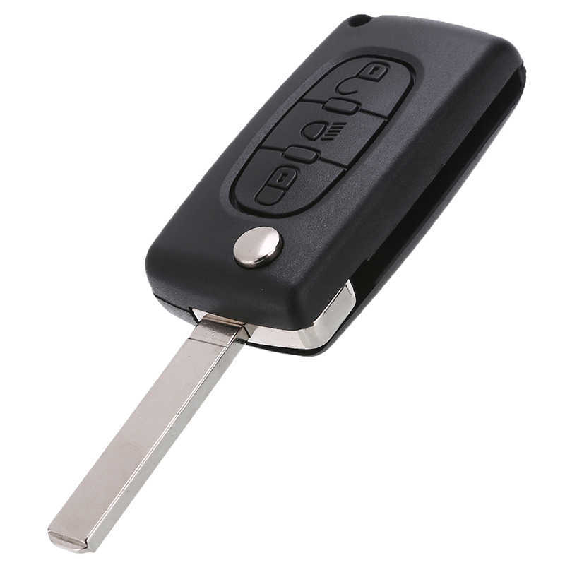 1 stcs 3 knoppen Remote sleutel KAARS SHELL ENTERNEM FOB CASE AUTOAL ALTIMBEKENHEID VOOR CITROEN C2 C3 C4 C5 C5 C6 KEYLESS