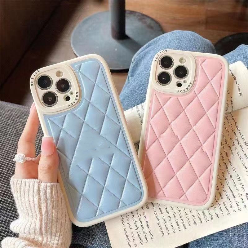 iPhone 14 Pro Max 13 12 11 XS XR X 8 7 Prins Fashion Designers Print Back Cover Luxury Mobile Shell Full Coverage Protection Caseケースのトップデザイナー革の電話ケース