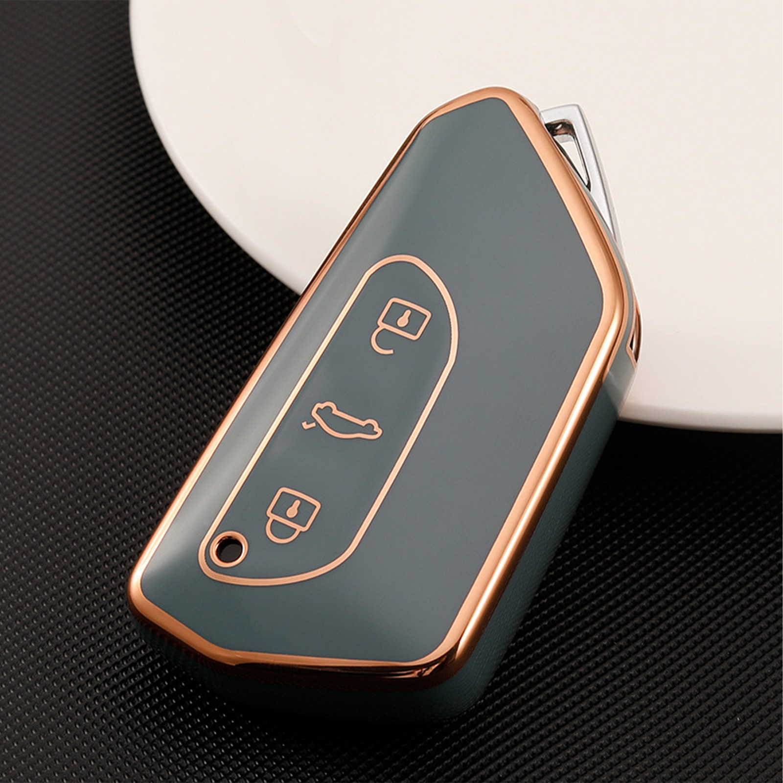 TPU Car Key Cover For VW Golf 8 TPU Shell Key Cover For Skoda Octavia A8 MK4 Mk8 2020 2021 Seat Leon Mk4 Cupra Formentor Car Key