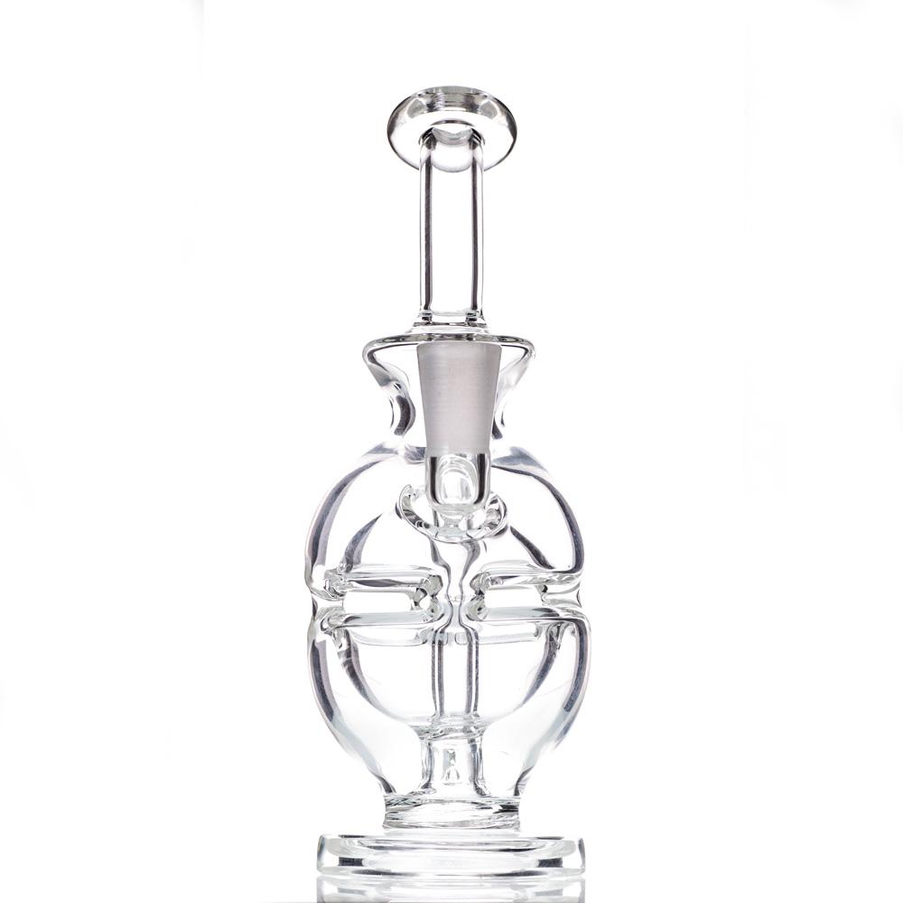 5.8 inch Small Glass Water Bongs for Hookahs Clear Fab Egg Mini Dab Rigs Beaker 10mm Female Joint