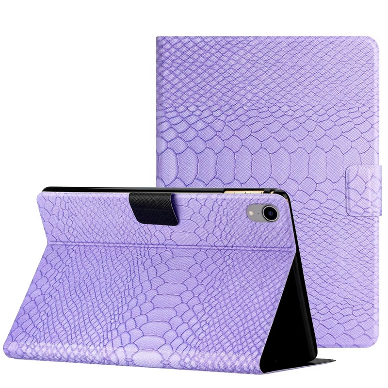 Crocodile Leather Wallet Falls för iPad 10.9 2022 Air Air2 9.7 Pro 11 Air4 10.9 10.2 10.5 Fashion Snake Croco Pu Credit ID Card -kortplats Flip Cover Holder Book Tablet Stand Pouch