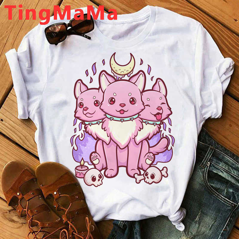 Men's T-Shirts Pastel Goth T Shirt Men Women Kawaii Cartoon Gothic Clothes Harajuku Y2k Shirt Unisex Graphic Tees Female Hip Hop T-shirt Male T230103