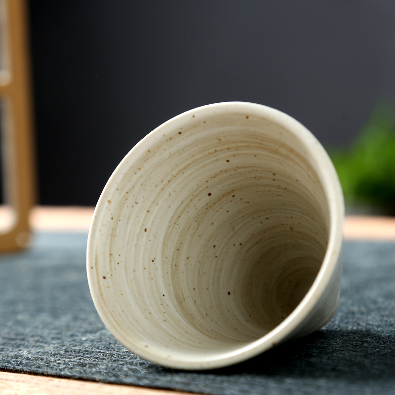 Ménage nouvelle tasse de poterie créative rétro tasse à café en céramique tasse à thé rugueuse japonais Latte tirer fleur tasse en porcelaine