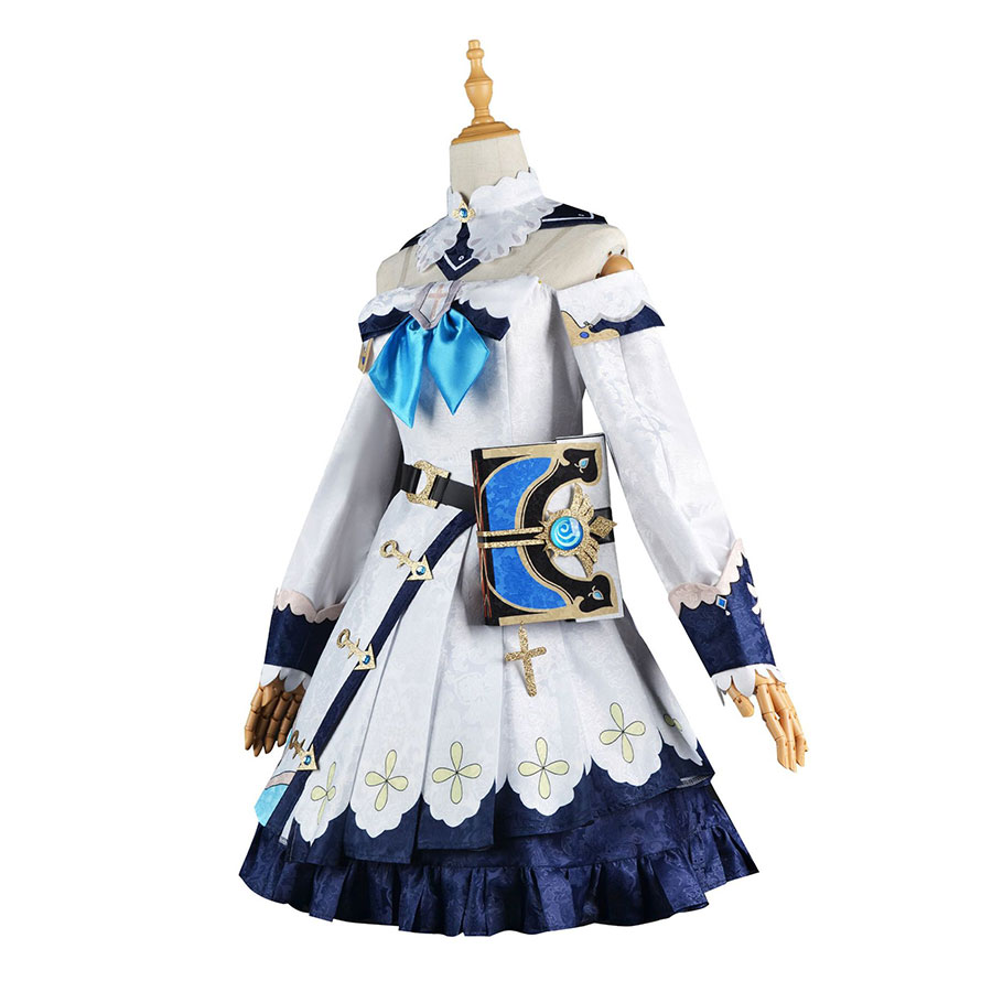 Anime Costumes Genshin Impact Barbara Cosplay Costume Outfits Halloween Carnival Uniforms Shoes