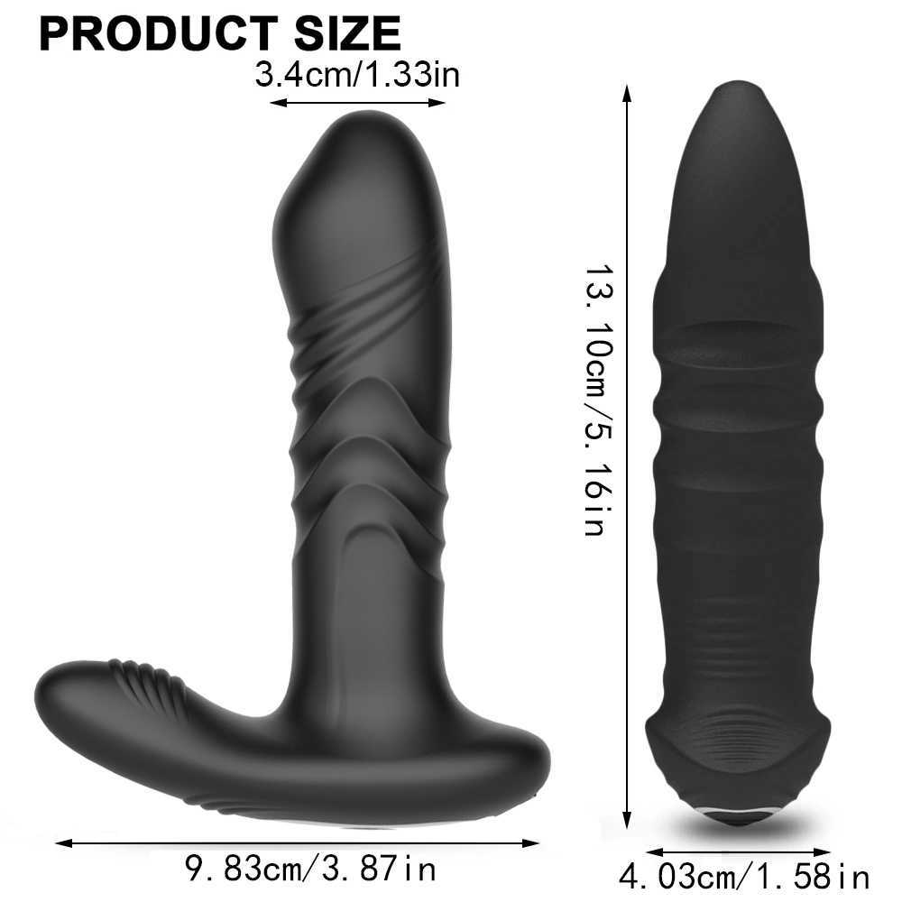 Itens de beleza vibradores anal telescópicos para homens vibrando o massageador de próstata App App Controle sem fio Butt Plug Sexy Toys Dildo Mulheres