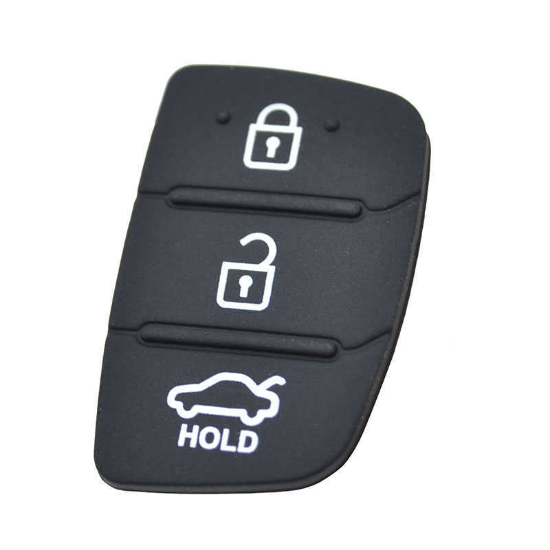 Vervangende rubberen auto externe sleutel fob shell voor Hyundai Creta I20 I40 Tucson Elantra Santa Fe Solaris IX35 IX45 Key Cover Case