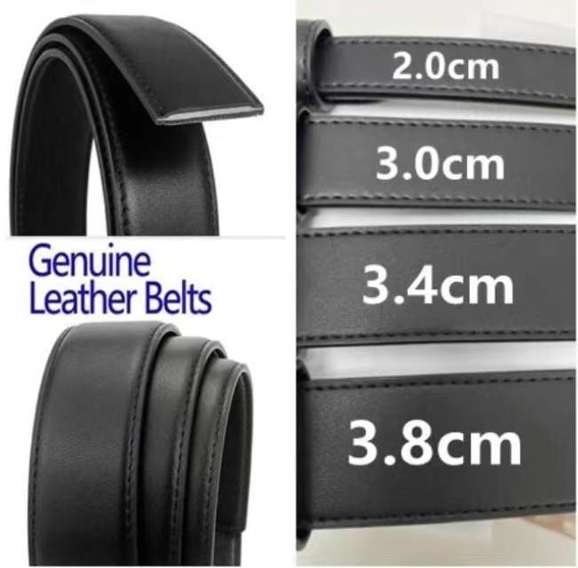 2022 glatte Ledergürtel Luxusgürtel Designer für Männer Big Buckle Männlich Keuschheit Top Fashion Herren Ganze Breite 2 0cm 3 0cm 3 4cm328s