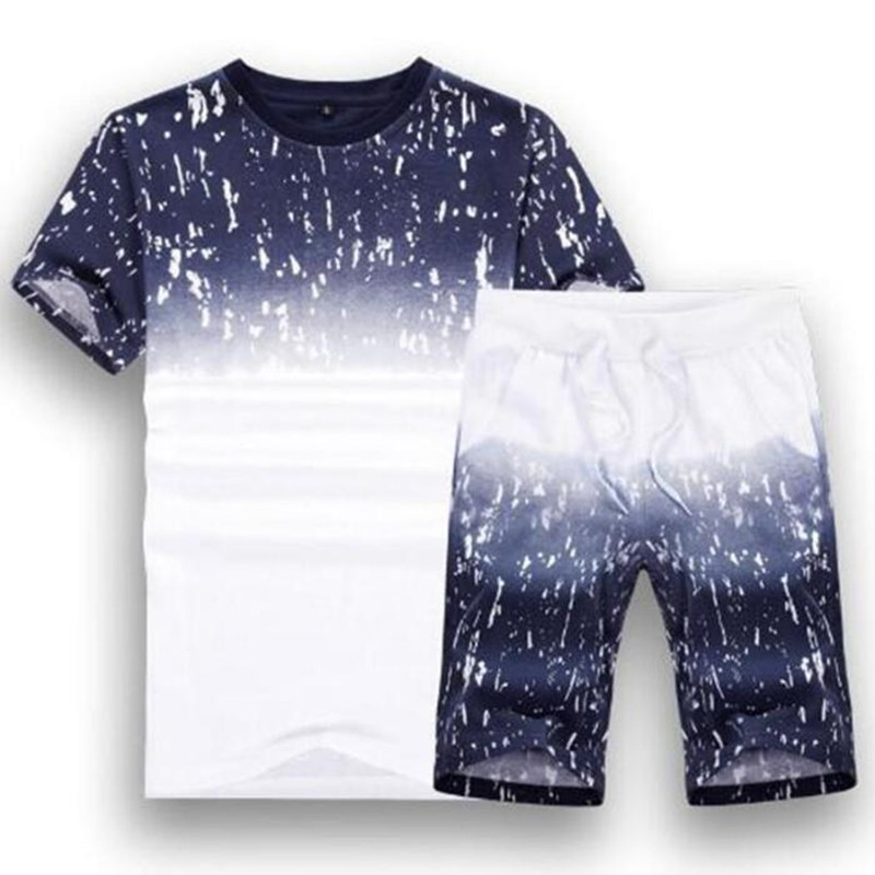 メンズデザイナージャージスポーツウェアメンズジョギングスーツ半袖Tシャツとショーツ春夏カジュアルユニセックスブランドスポーツウェアセット