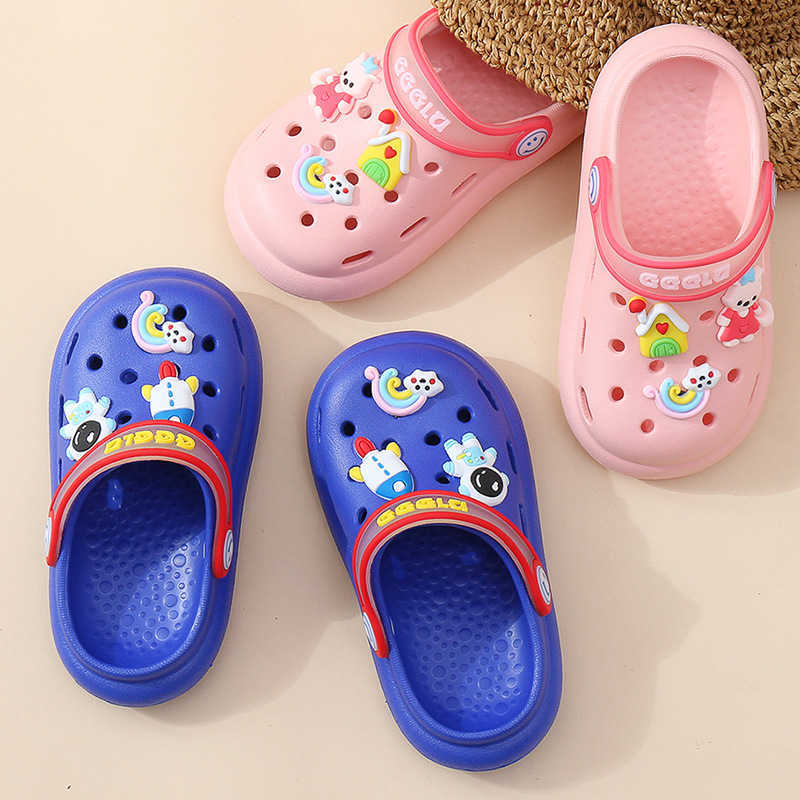 Pantoufles d'été pour enfants, sandales pour garçons et filles, chaussures de dessin animé, chaussures de jardin pour bébés, Mules EVA, chaussures de plage pour enfants de 4 à 12 ans, sabots pour enfants T230104