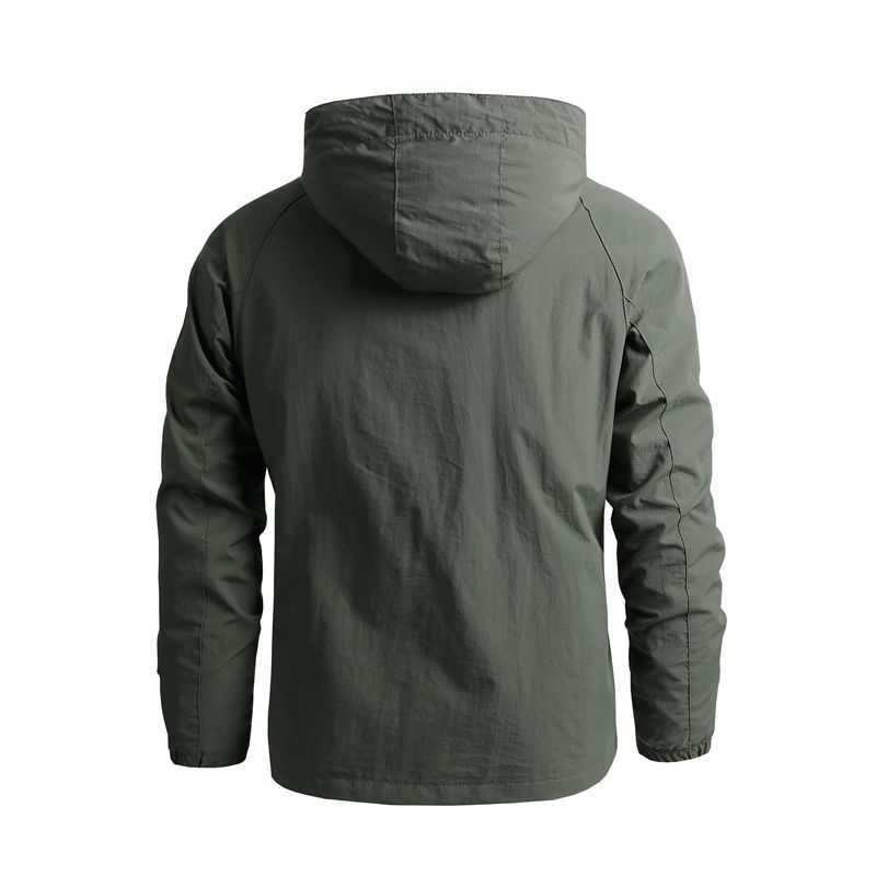 Chaquetas al aire libre Sudaderas con capucha Hombres Chaquetas de senderismo al aire libre Chaqueta cortavientos impermeable con capucha Otoño Nueva Cremallera informal Impermeable Tácticas Chaquetas militares 5XL 0104