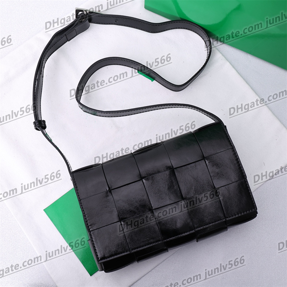 Bolso bandolera de cuero tejido a mano alto Bolso Diseñador de lujo elección de varios colores Bolsos de mujer Cojín tejido en el hombro Bolsas de cosméticos Monederos