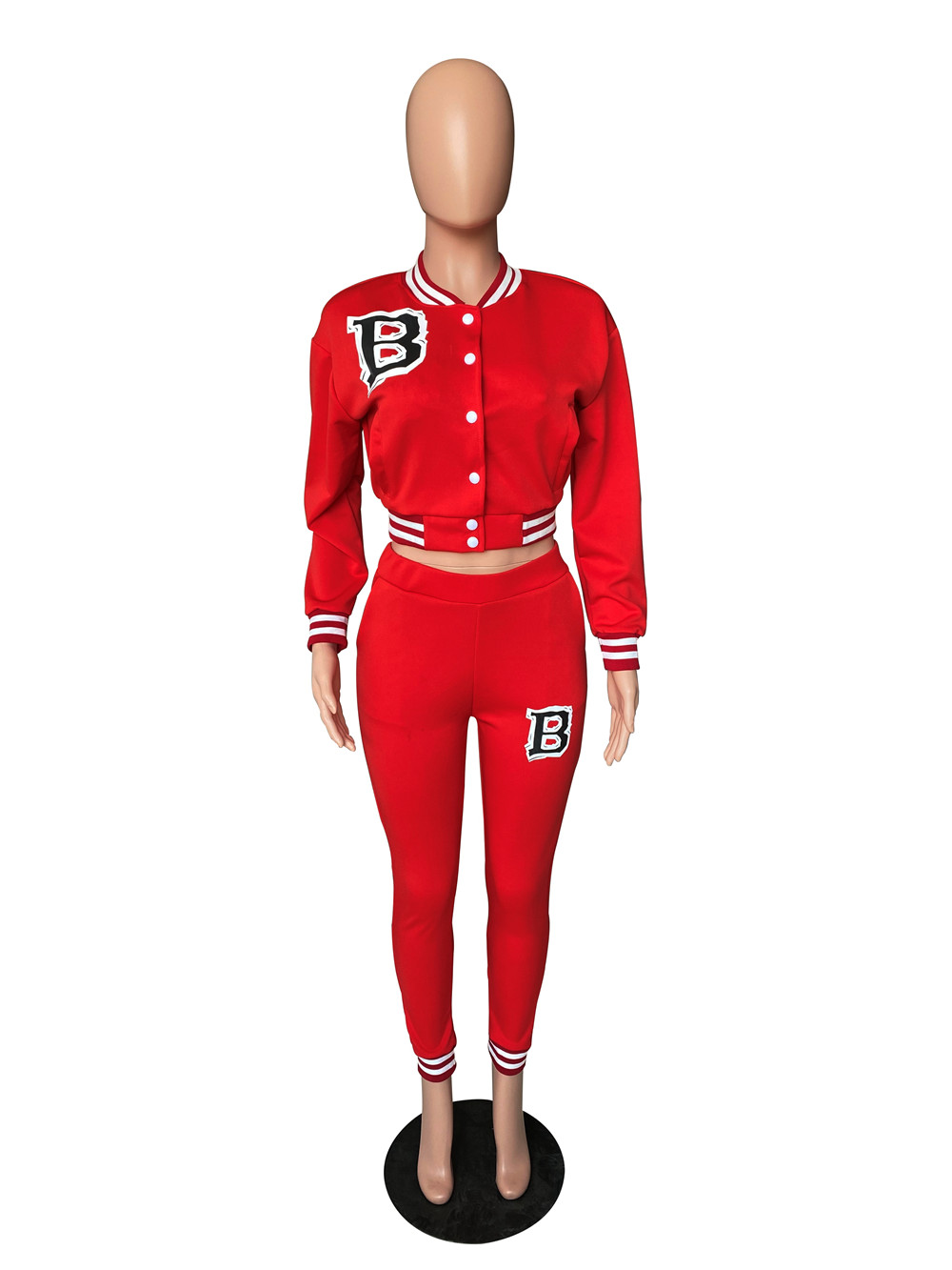 Designer Tracksuits Women Baseball Uniform Two Set Fall Winter Outfits Lång ärmjacka och byxor Sportkläder outwork Sweatsuits grossistkläder 8645