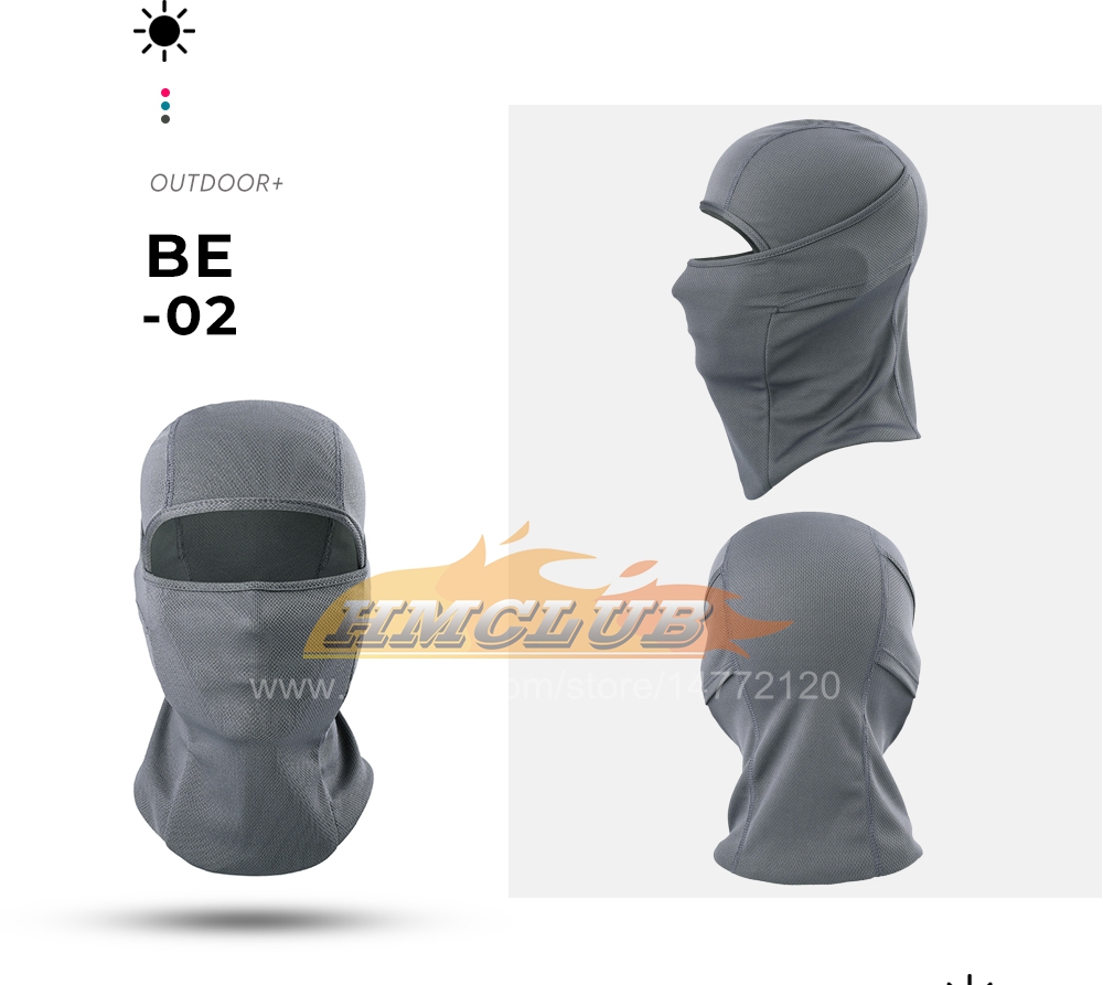 Mzz02 Motocicleta Balaclava Moto Máscara Facial Facial Máscara de esqui à prova de vento Máscara de cabeça de motocross de ciclismo de ciclismo tático Capuz de capacete de capacete de capacete verão