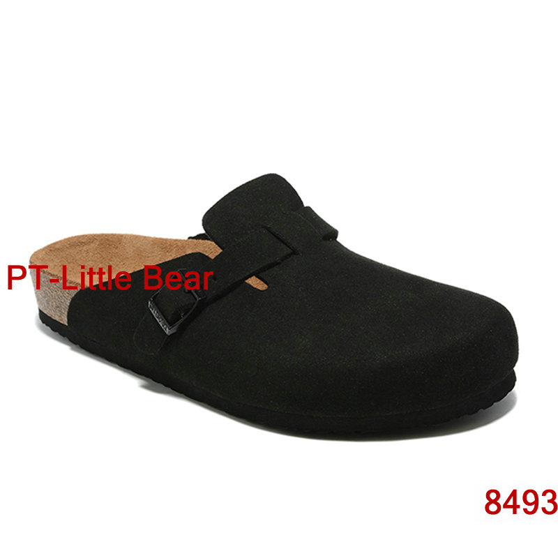 New arrival designer Boston summer cork flat slippers Fashion designs leather slippers Favourite Beach sandals Casual shoes Clogs for Women Men  Mayari