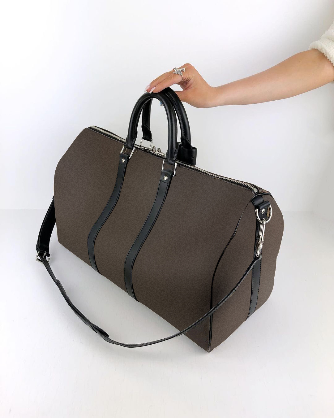 N41418 KEEPALL 45 50 55 sacs de coffre de voyage sacs à main pour femmes sacs à main haute capacité pochette d'épaule de luxe designer en cuir véritable crossbo266g